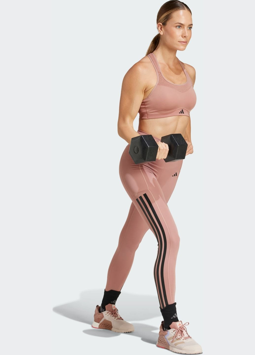 Красный бра tlrd impact training high support adidas полиэстер