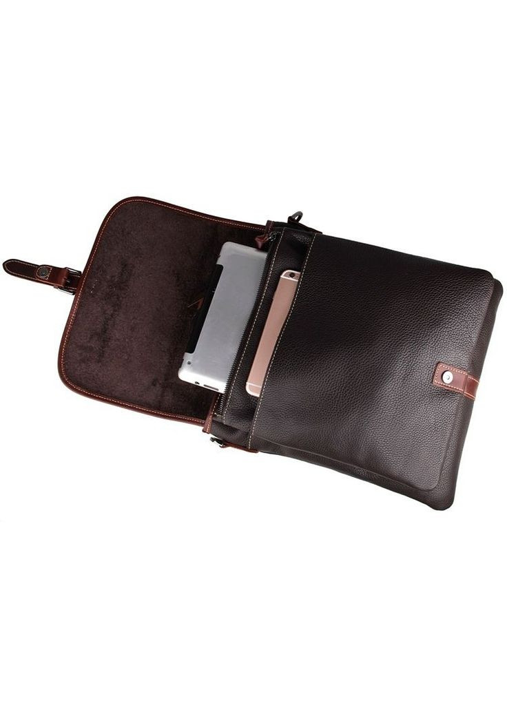 Сумка мужская через плечо кожаная 14257 Коричневый Vintage (302007727)