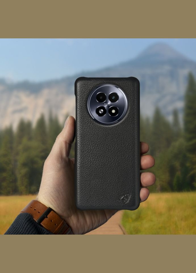Шкіряна накладка Cover для Realme 13 5G Чорний (78278) Stenk (316651223)