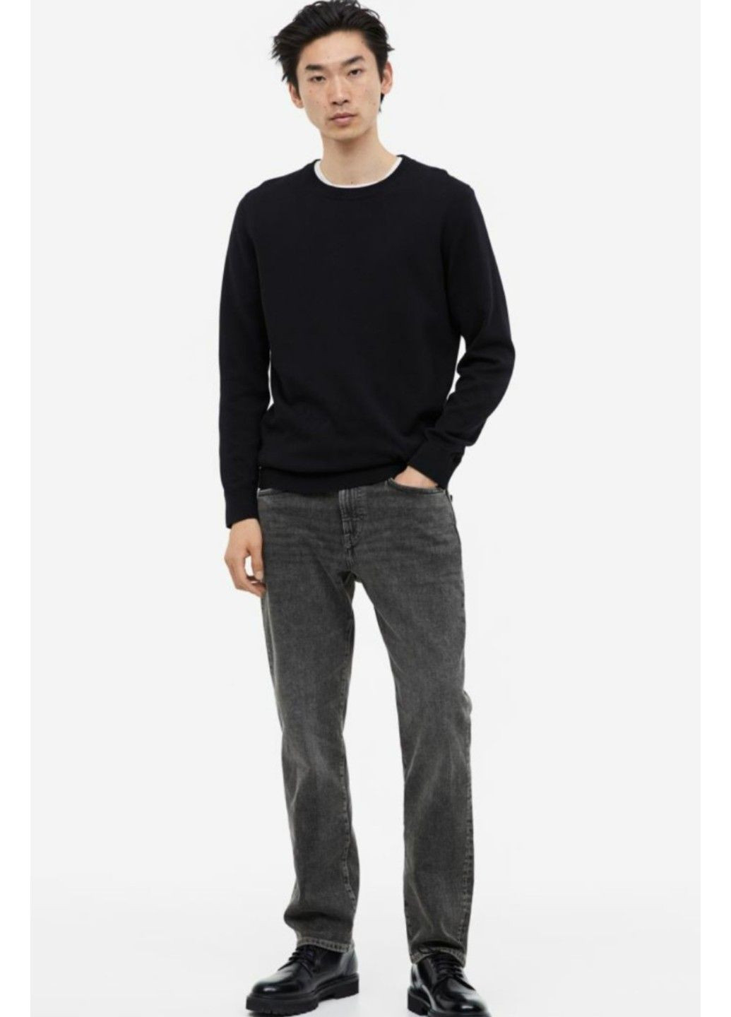 Темно-серые повседневный демисезонные брюки H&M