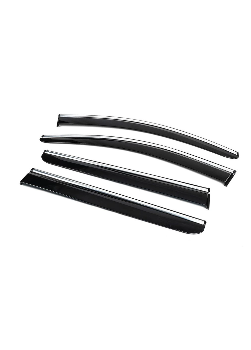 Вітровики з хромом (4 шт., Chrome) для Ford Courier 2014-2023 рр Sunplex (389255410)