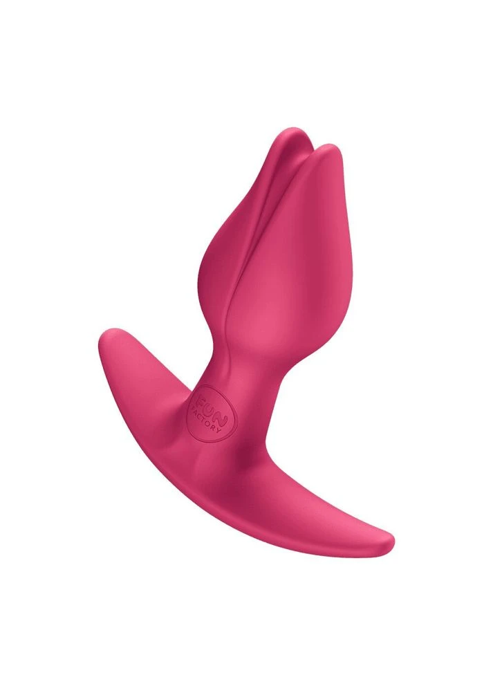 Анальная пробка с тонким ограничителем в виде бутона красная BOOTIE FEM Fun Factory (388222072)