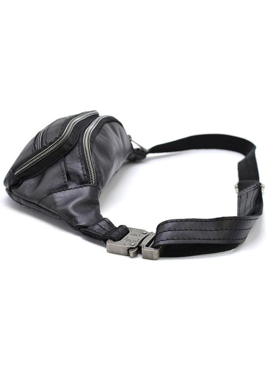 Сумка мужская на пояс через плечо из натуральной кожи маленькая Черный 35296 TARWA (352165918)