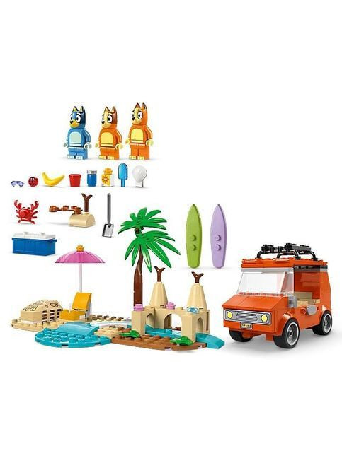 Конструктор Bluey Пляж і сімейна поїздка на автомобілі Блуї, 133 деталі () Lego 11202 (369111639)