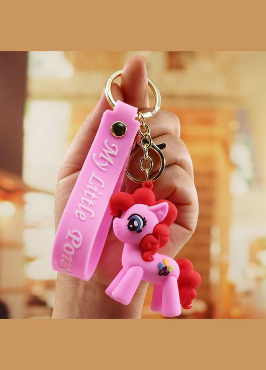 Поні брелок рожевий my little pony креативний мультяшний брелок силіконовий брелок для ключів креативна підвіска 7 см Shantou (290012017)