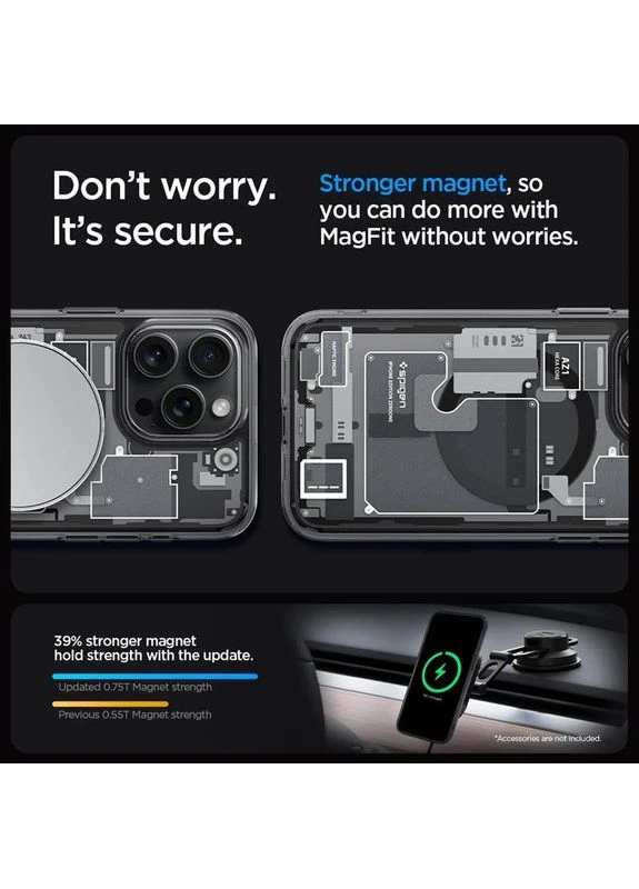 Чехол-накладка Ultra Hybrid Zero One with MagFit для Apple iPhone 15 Pro Max Black (ACS06582) Spigen (378899841)