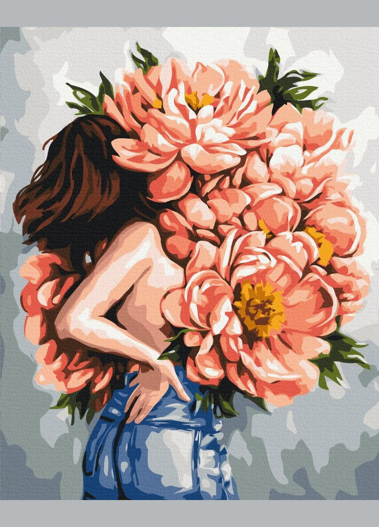Картина по номерам " Пионы женственности © Mykhailyshyna Daria " 48x60 см Brushme (371804728)