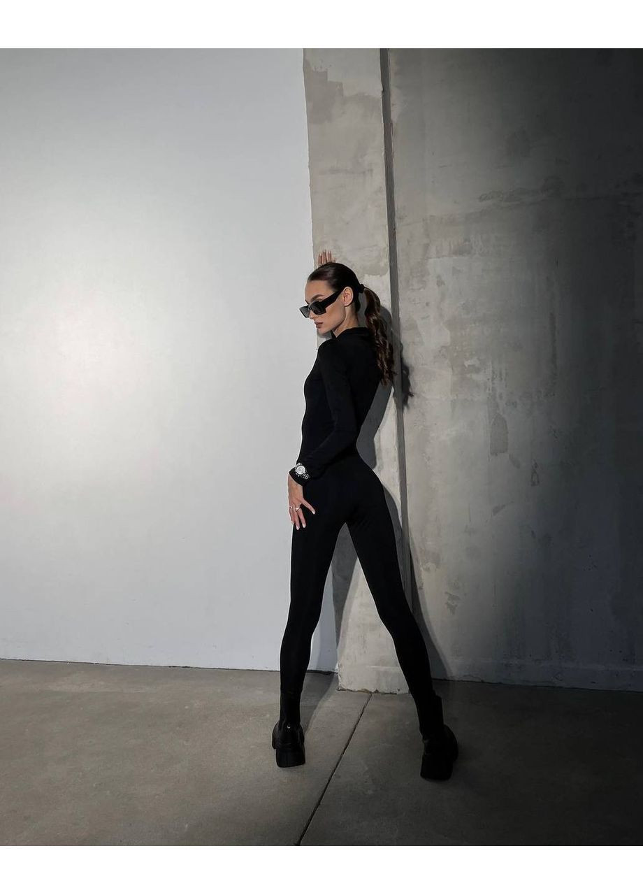 Комбенизон на тонком флисе More_bboutique Комбінезон однотонный чёрный