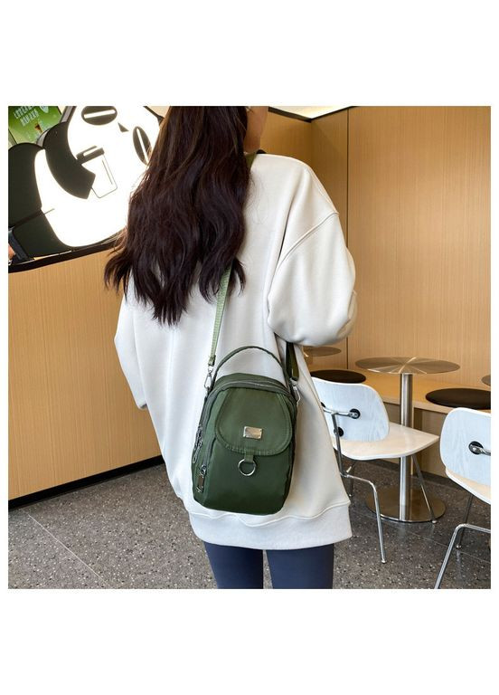 Жіноча маленька класична сумка 10649 крос-боді срібна фурнітура нейлон No Brand (366871880)