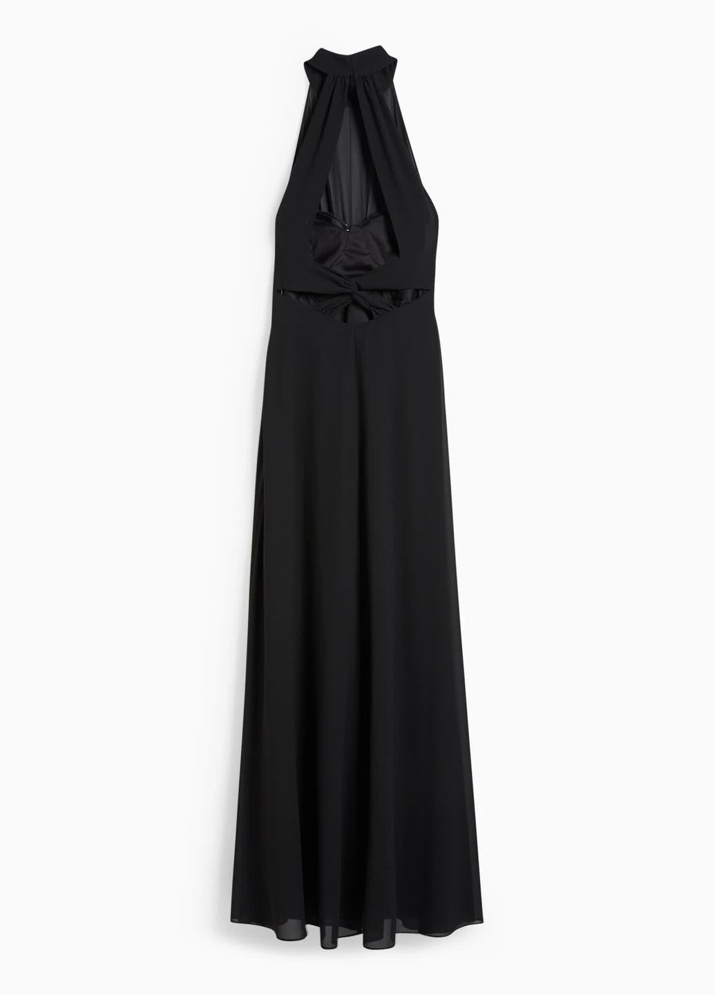 Черное кэжуал платье макси C&A однотонное