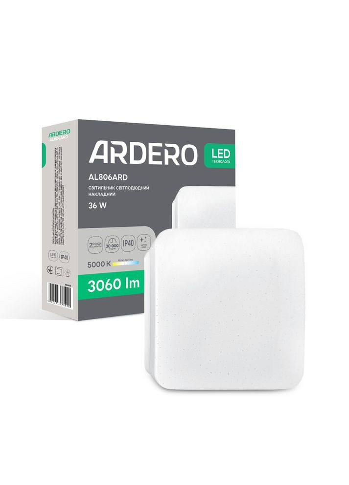 Светодиодный светильник AL806ARD 36Вт 5000K (80300) Ardero (370245879)