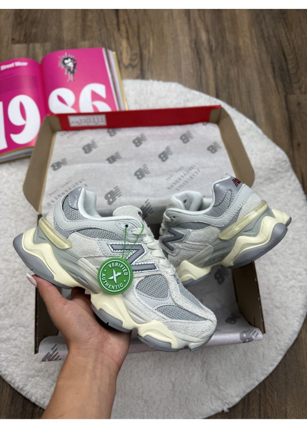 КРОССОВКИ ЖЕНСКИЕ NEW BALANCE 9060 JOE VOICES SEA SALT НЬЮ БЕЛАНС 9060 No Brand комбинированные демисезоны (367173161)