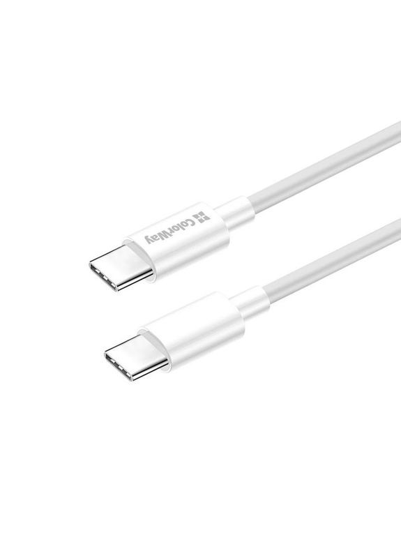 Кабель USB Type-C - USB Type-C (M/M), PD Fast Charging 100W, 5.0 А, 1 м, White (CW-CBPDCC058-WT) Colorway (336952183)