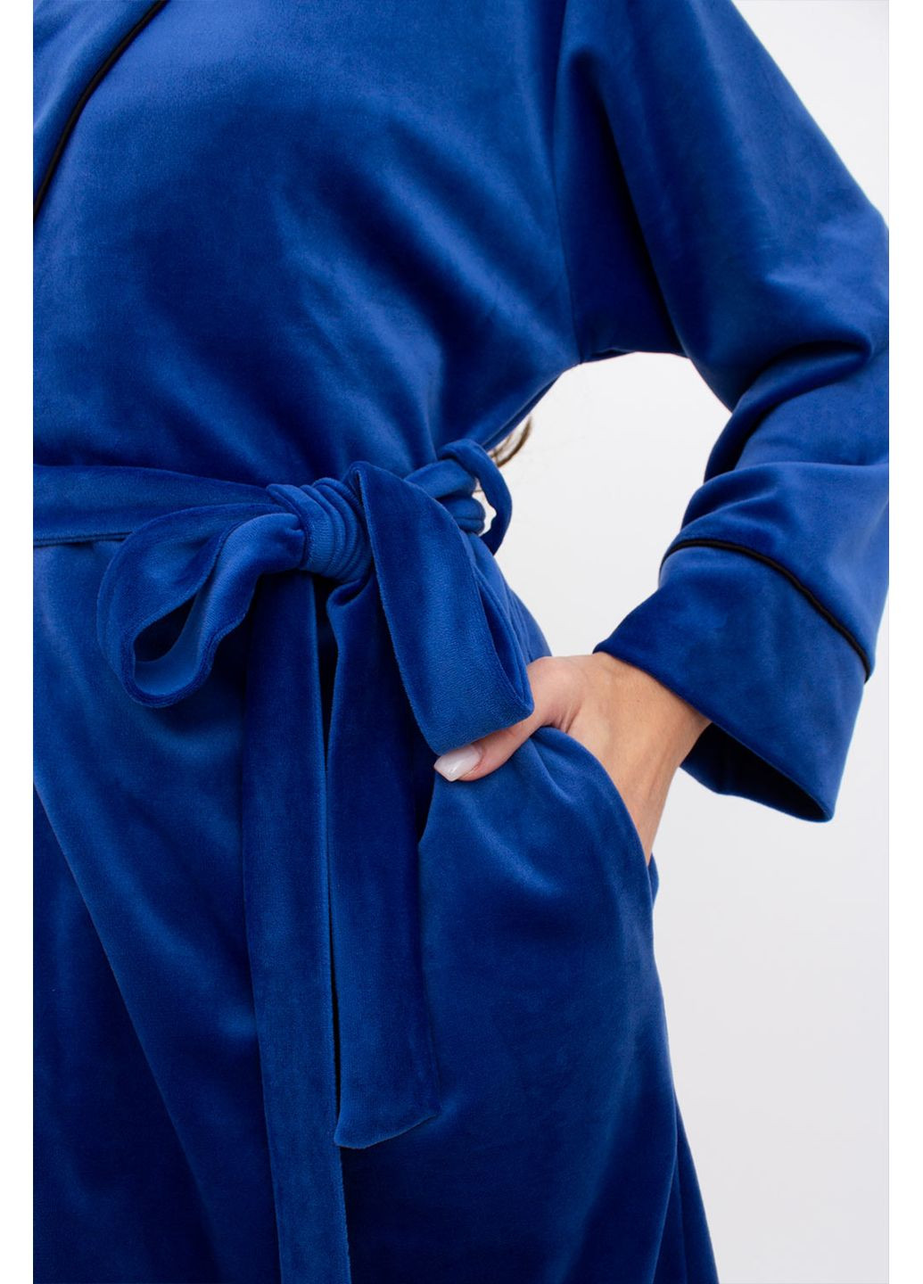 Жіночий велюровий халат Giulia MEDIUM ROBE WITH LONG SLEEVES (362577556)