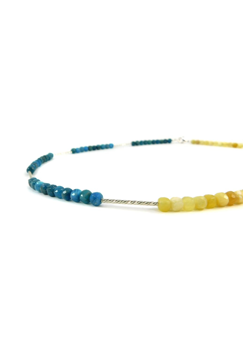 Намисто "Україна" Апатит, Опал, срібло Fursa fashion (322314018)