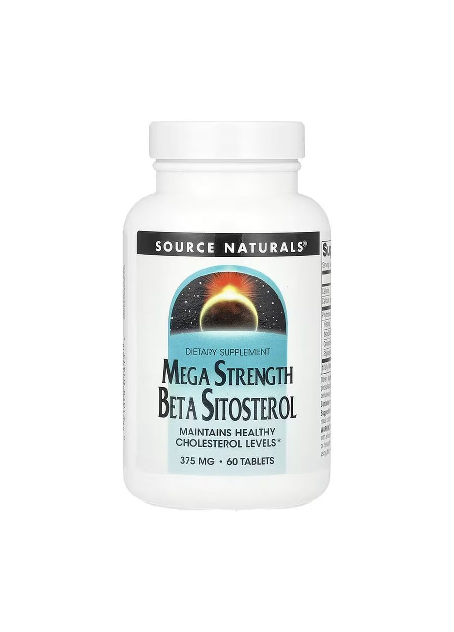 Beta Sitosterol Mega Strength 375 mg - 60 tabs Source Naturals (369397634)