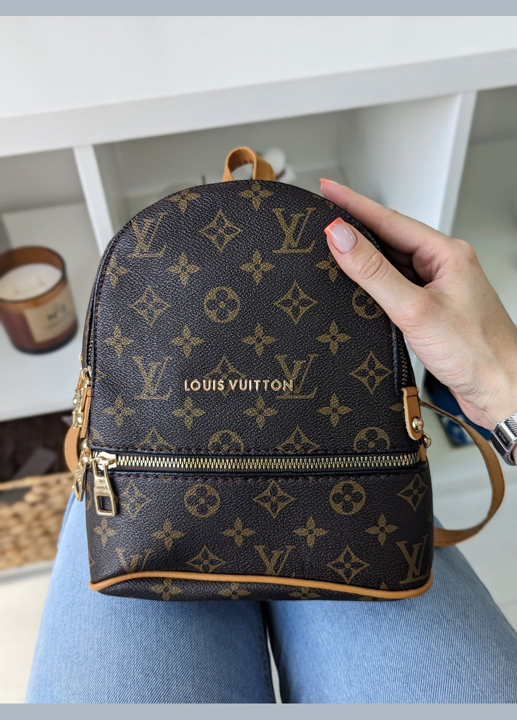 Луи Витон Backpack Mini рюкзак женский (цвет коричневый) No Brand (318536099)