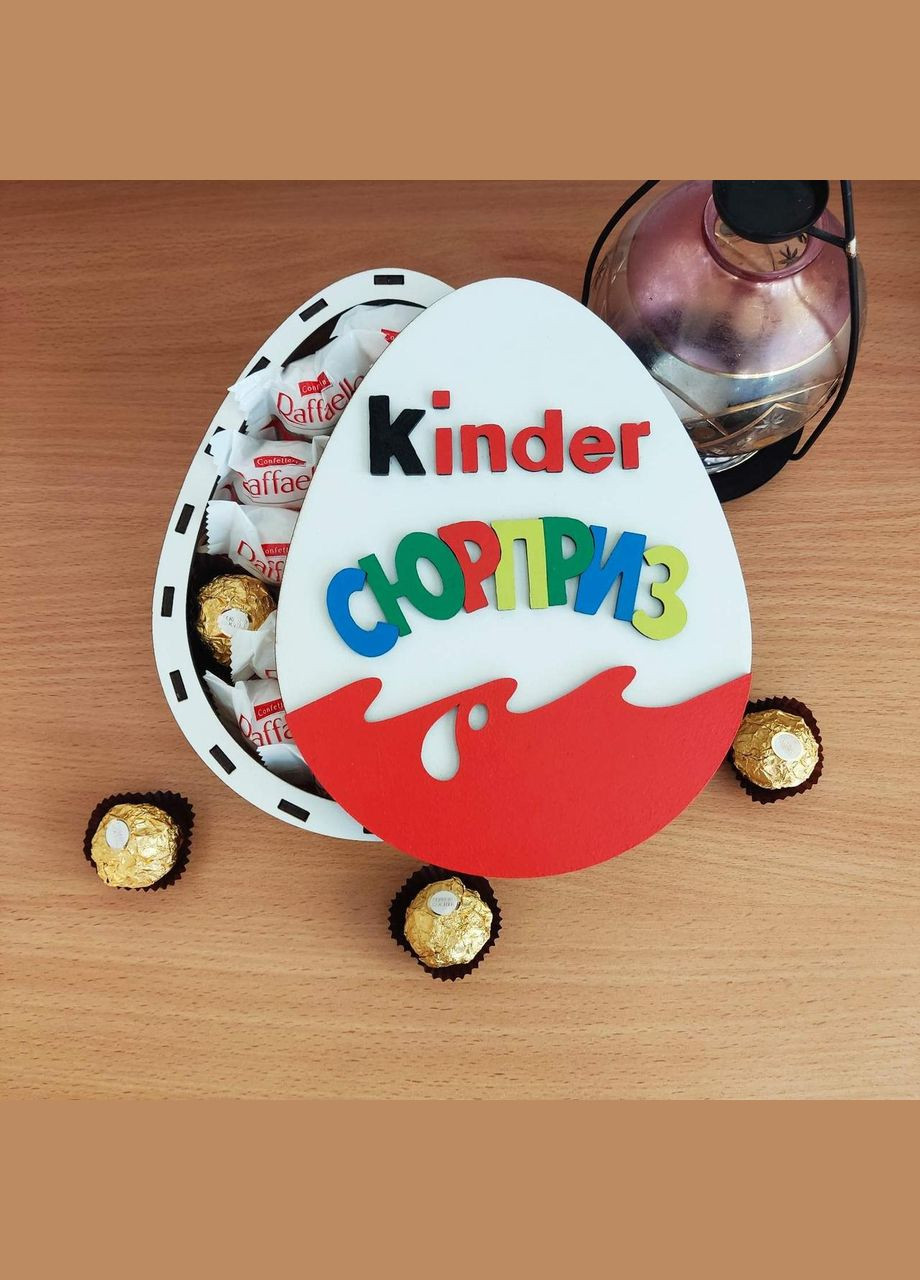 Подарочный мини боксик киндер с конфетами для девушки, ребенка на день рождения, на праздник No Brand (315888857)