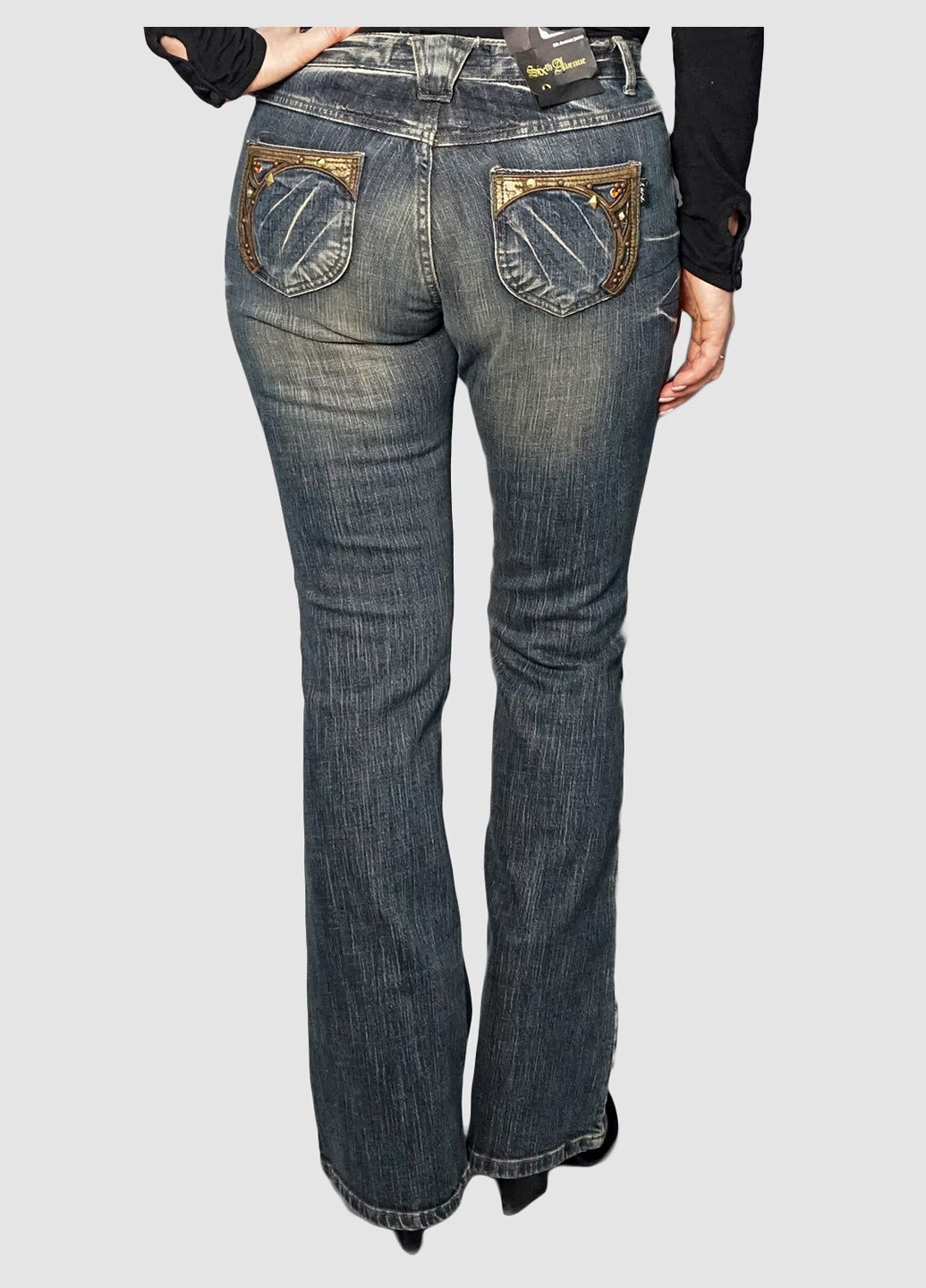 Женские винтажные джинсы AV-66 Синий 6th Avenue - (271683144)