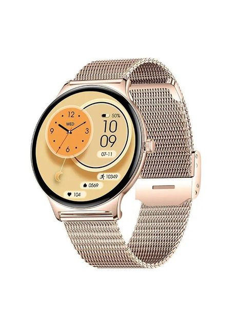 Смарт-годинник жіночий металевий з металевим браслетом Amoled екраном Business Pro Gold Mesh Modfit (371776388)