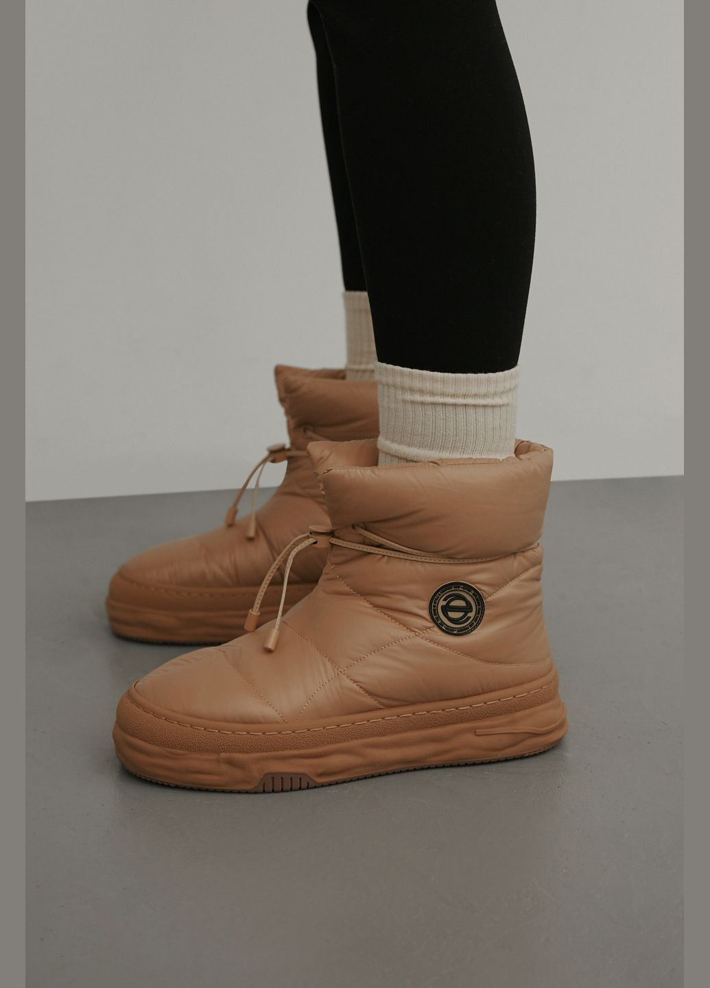 Дутики, колір бежевий Estro (326739472)