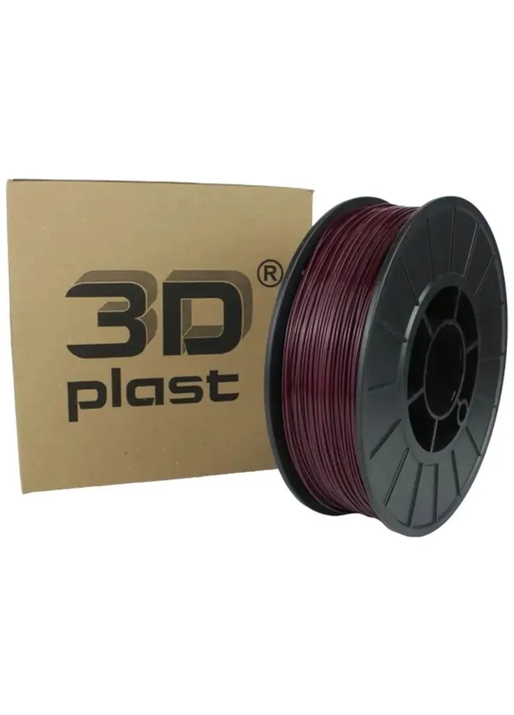 Пластик для 3D-принтера PETG 1.75мм, 0.85кг, burgundy (3DPTG17508BRD) 3Dplast (390419049)