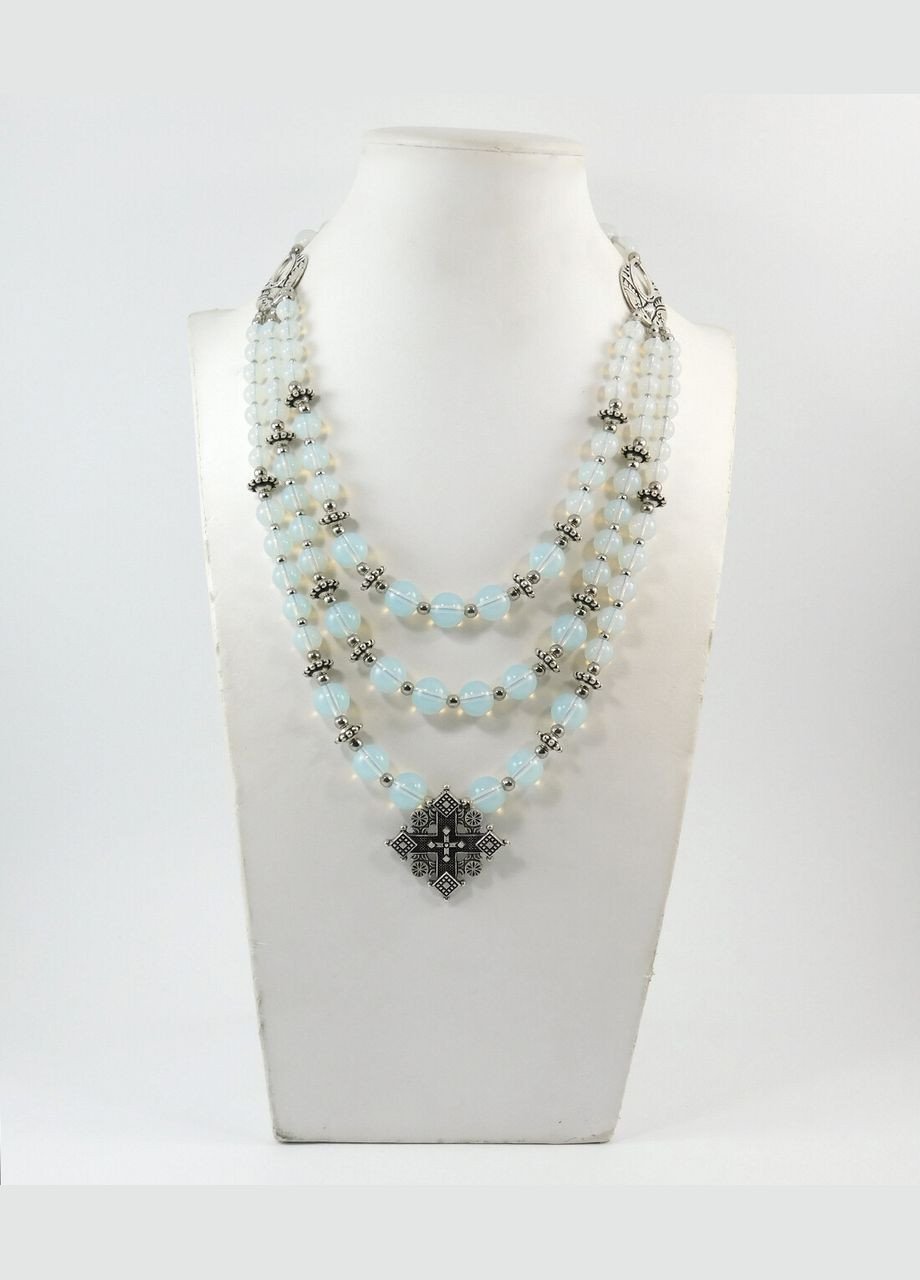 Намисто "Танець місяця" Місячний камінь синтетичний Fursa fashion (322313435)