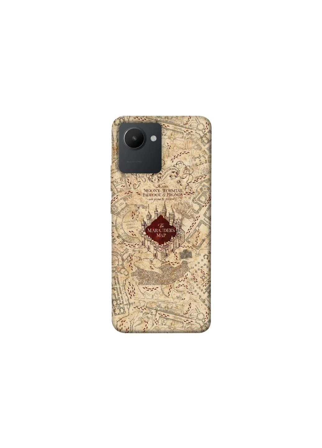 Чохол на Realme C30 Harry Potter Marauder's Map Frontalka (361978747)