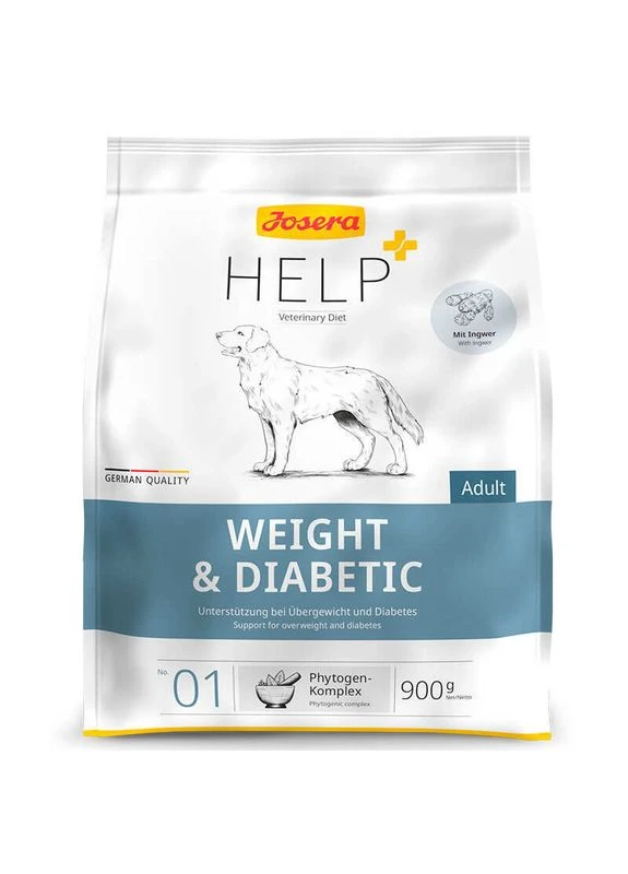 Help Dog Weight & Diabetic - Ветеринарна дієта з домашньою птицею для регулювання та зменшення ваги 900 г Sale! (2007133028008) Josera (331431380)
