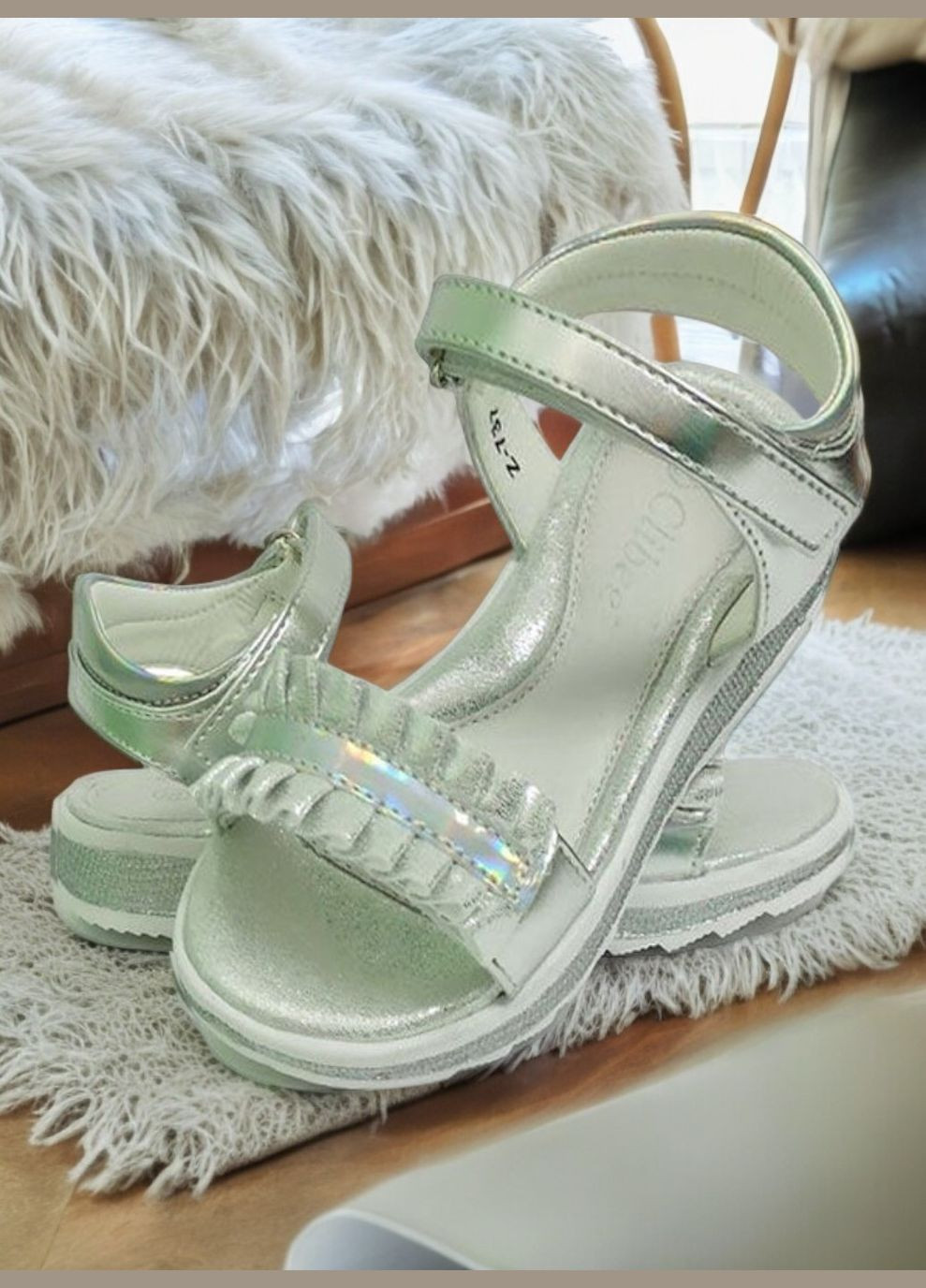 Відкриті босоніжки сандалії на липучках для дівчинки літнє взуття Clibee (331335226)