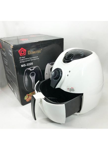 Аеро фритюрниця Air Fryer DOMOTEC MS-3220 білий Digital (394032302)