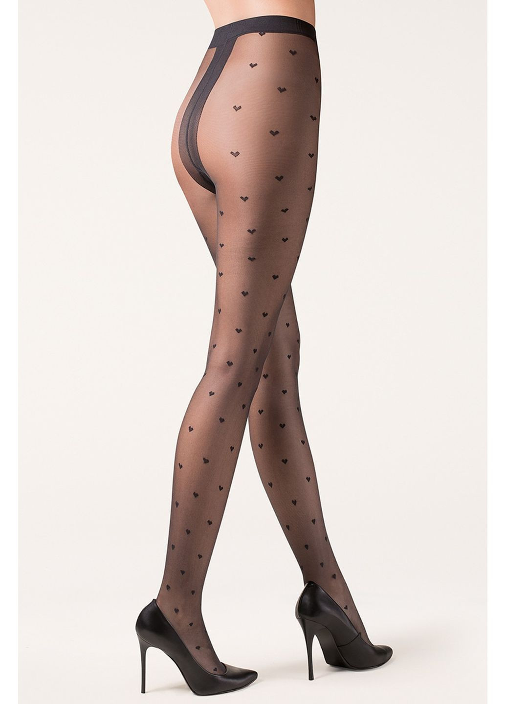 Колготки з візерунком "сердечка" Emily 20 den Gabriella (349500385)