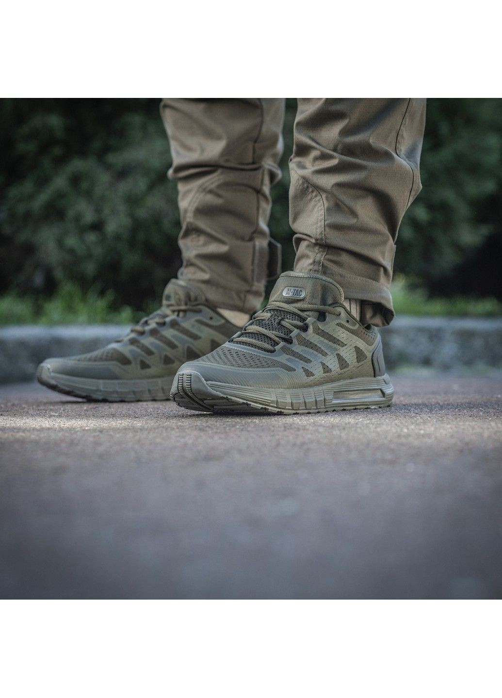 Оливковые демисезонные кроссовки summer sport army olive M-TAC