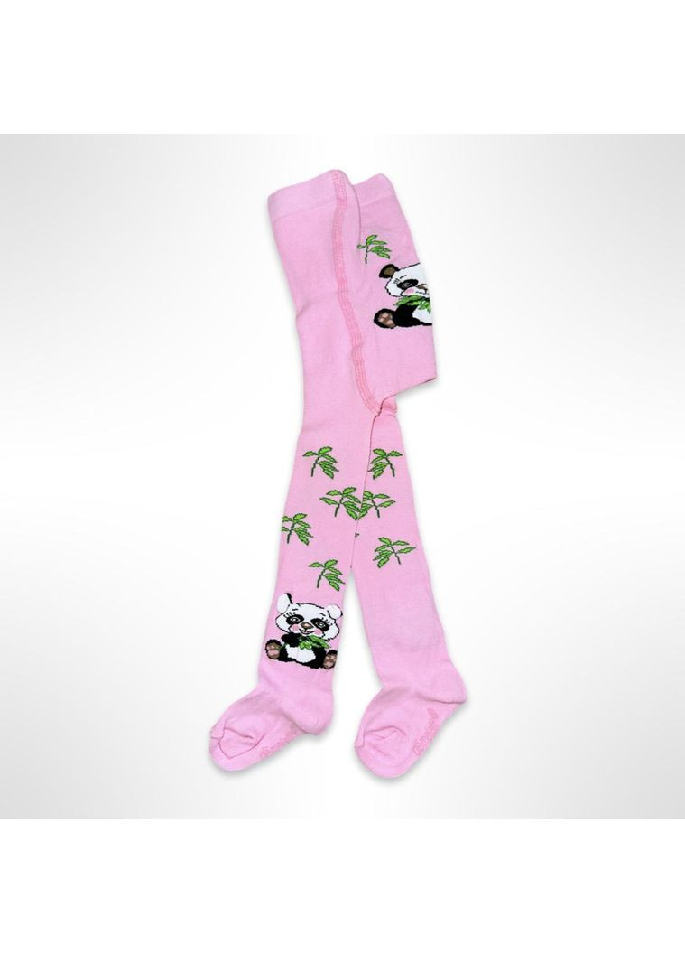 Дитячі колготки бавовняні для дівчаток 3D Панда De Рожеві (0759) Melatti (356603645)