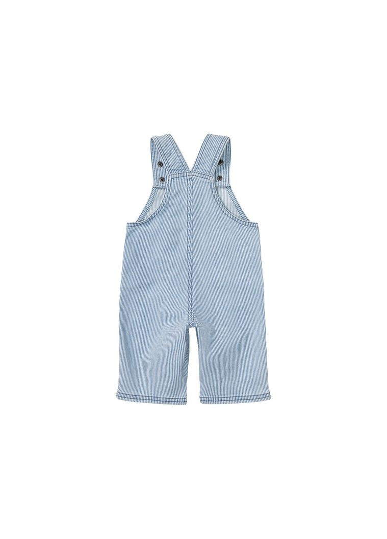 Напівкомбінезон джинсовий з шлейками для хлопчика LYCRA® 454418 блакитний Lupilu (366199716)