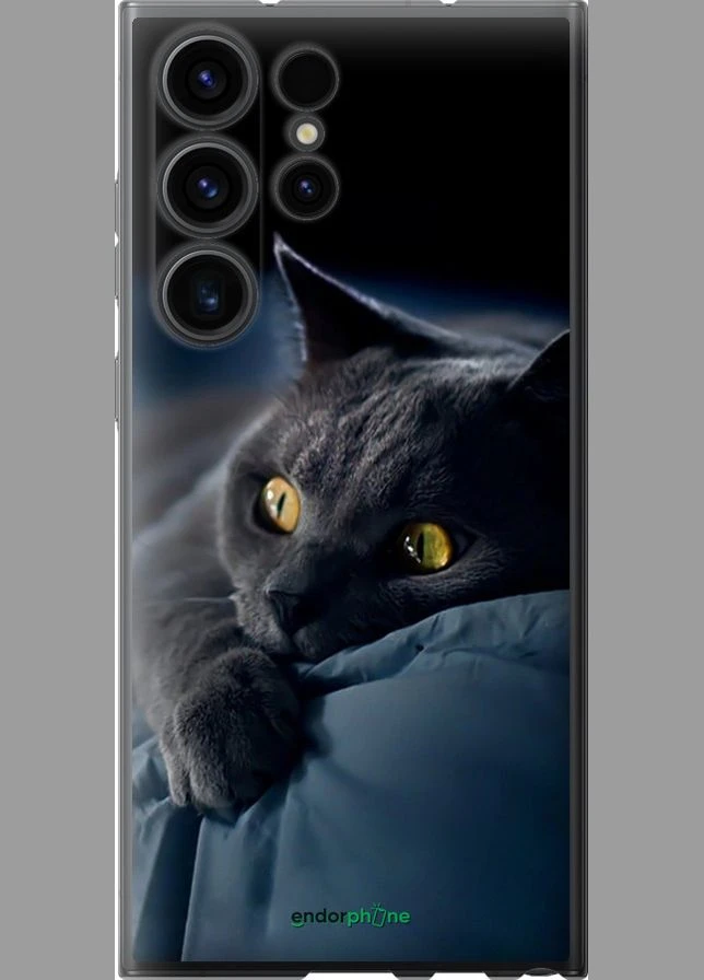 Чехол на Samsung Galaxy S23 Ultra Дымчатый кот "825u-2906-70447" Endorphone (339876653)