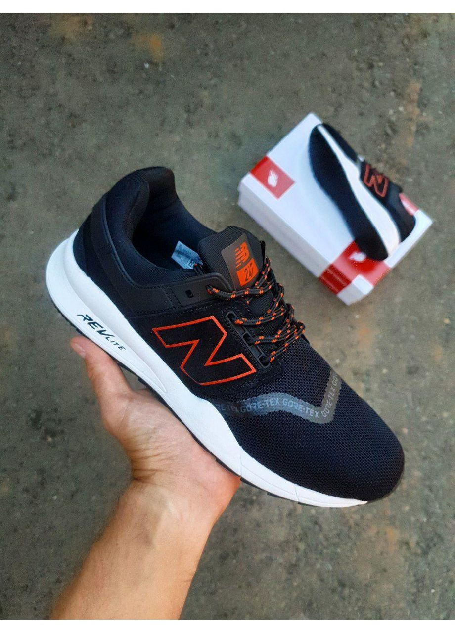 Черные демисезонные кроссовки мужские new balance 247 black orange нью беланс 247 No Brand