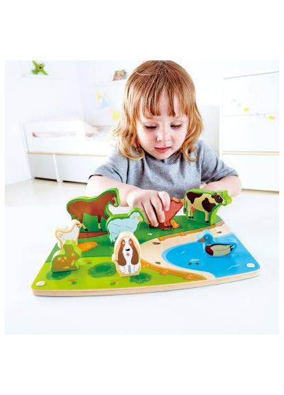 Пазл (E1454) Hape Ферма (368562262)