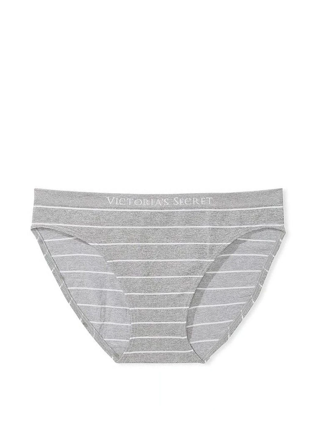 Трусики-бикини женские с микрофибры Seamless Bikini Panty серые XS Victoria's Secret (316551383)