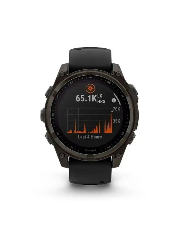Смарт-годинник fenix 8 47mm,Saph Solar,CrbnGry Ti/Blk,Blk/PblGryBnd Garmin (357435810)