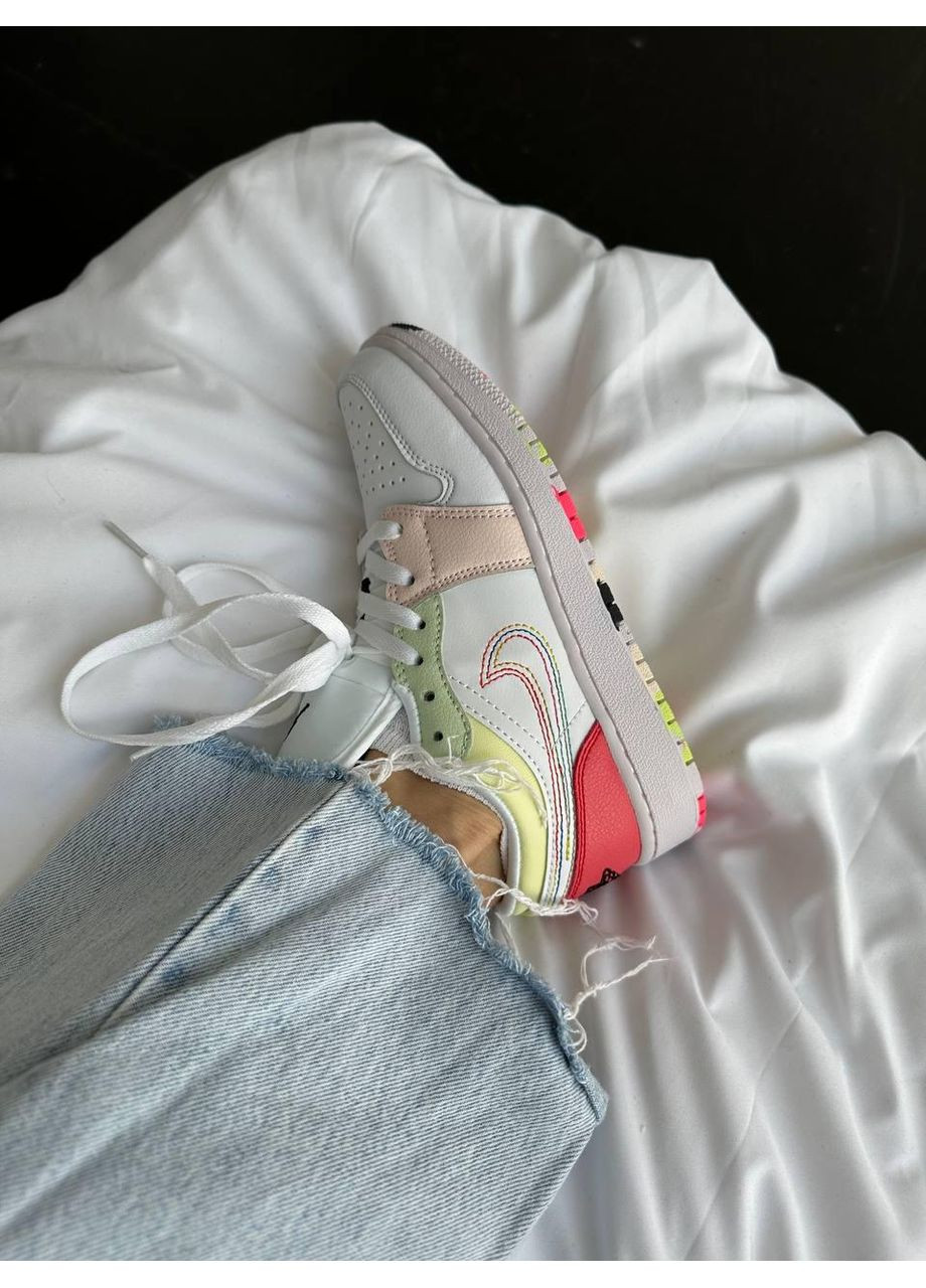 КРОССОВКИ ЖЕНСКИЕ NIKE AIR JORDAN 1 RETRO EMBER GLOW НАЙК АИР ДЖОРДАН No Brand комбинированные демисезоны (367168709)