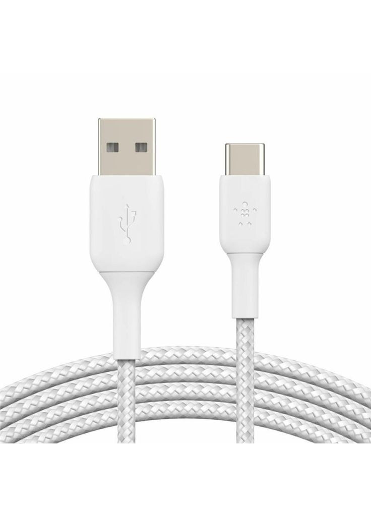 Дата кабель (m495583) Belkin USB 2.0 AM to Type-C 2.0m BRAIDED white (368565014)