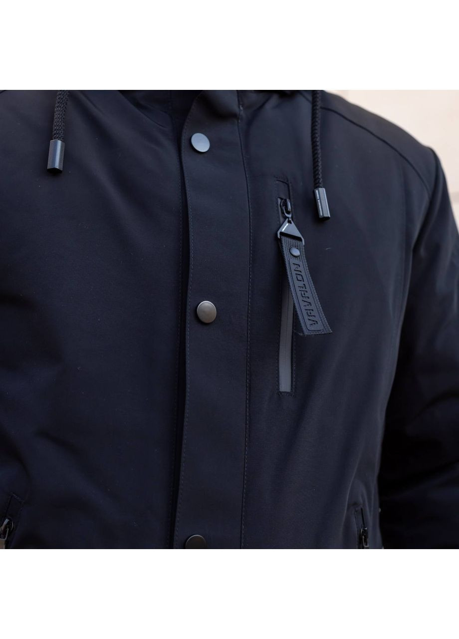 Чорна зимня чоловіча зимова куртка великого розміру SK