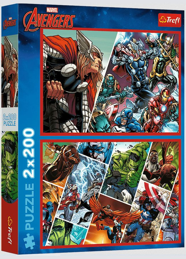 Пазл Захисники світу Марвел 2х200 елементів Trefl (317186952)
