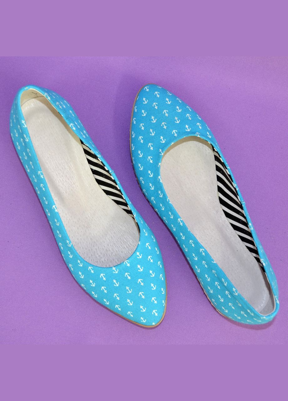 Maestro Женские текстильные туфли-балетки с заостренным носком. 37 размер бирюзовый з текстиль, — демисезон (303931844)