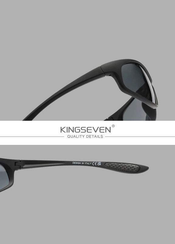 Мужские поляризационные солнцезащитные очки 795 Clear Gray KINGSEVEN (359397220)