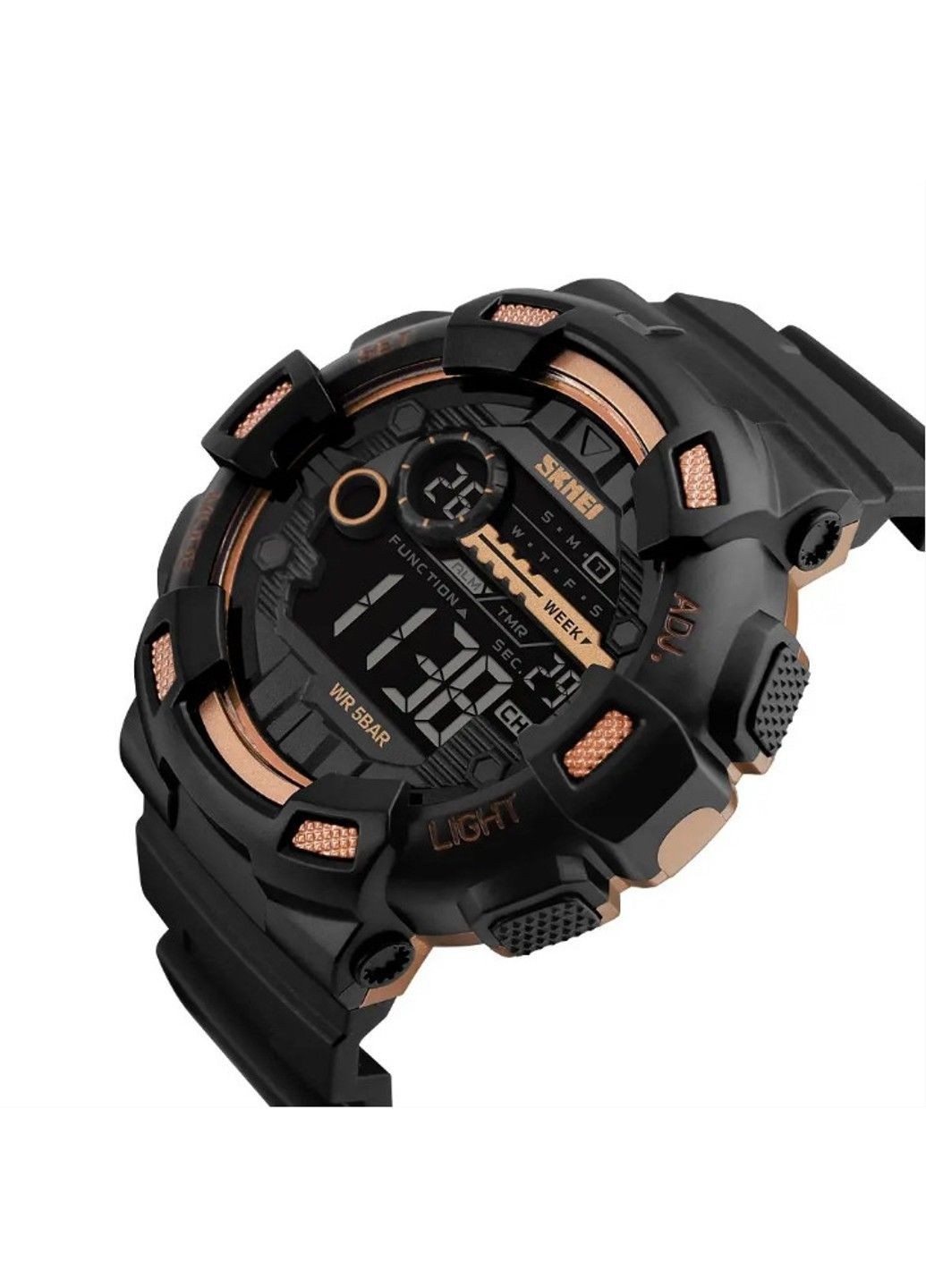 Чоловічий наручний годинник Champion 1243A Чорний з золотим Skmei (314483178)