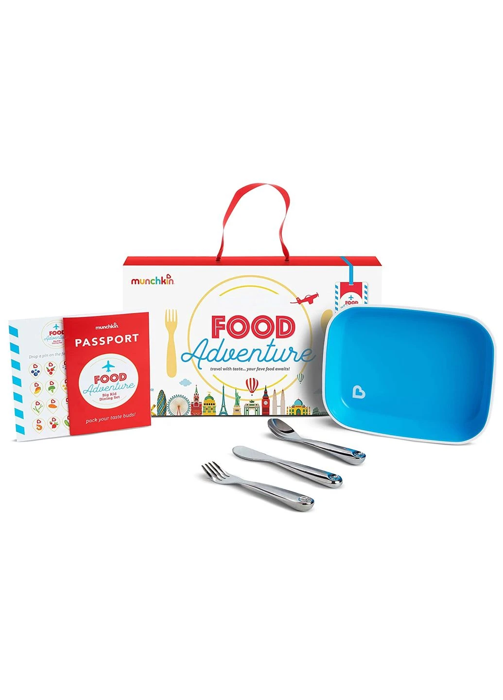 Набор посуды "Food adventure", цвет голубой (051896.01) Munchkin (391543396)