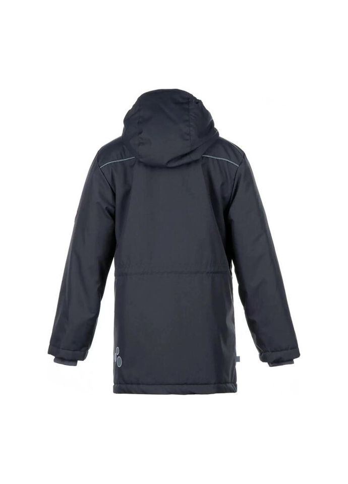 Темно-серая демисезонная куртка rolf 1 17640110 тёмно-серый 146 (4741468637174) Huppa