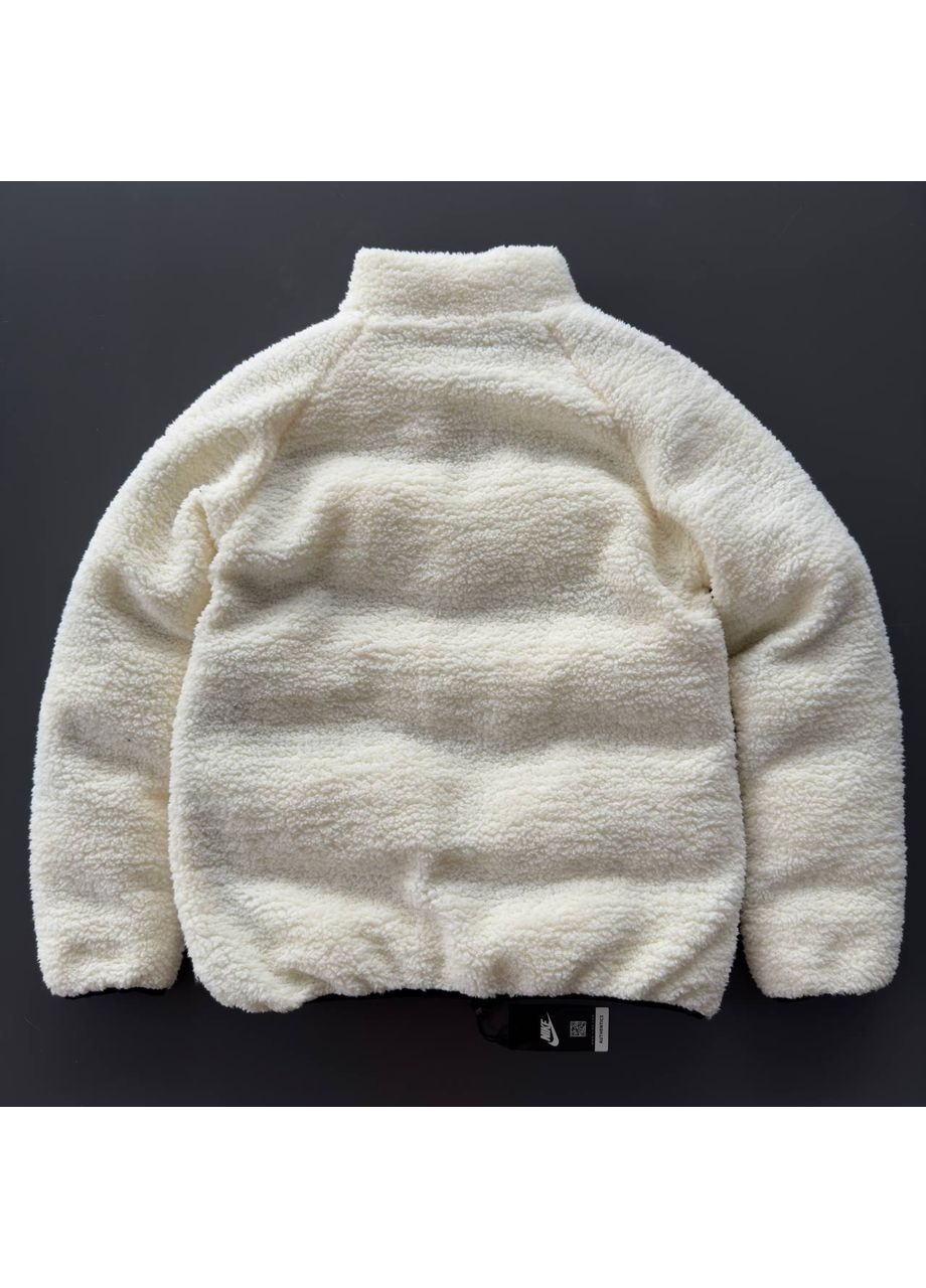 Чорно-біла зимня куртка двостороння nike,водовідштовхувальна поащівка та штучна овчина,туреччина Україна